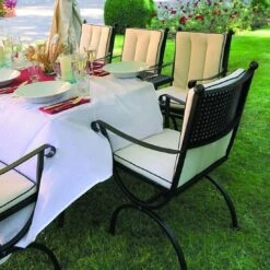 MBM Romeo Gartensessel Schmiedeeisen Marone Antik -Garten Und Außenbereich 10000352 2