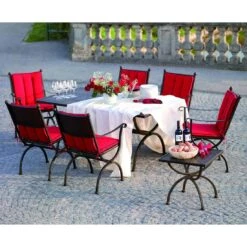 MBM Romeo Gartensessel Schmiedeeisen Marone Antik -Garten Und Außenbereich 10000352 3
