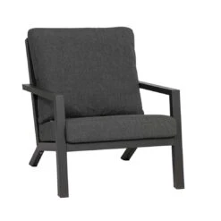 Siena Garden Belia Loungesessel Aluminium Inkl. Kissen Charcoal Grey/Anthrazit