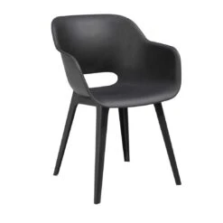 Best Split Gartensessel Kunststoff Graphit