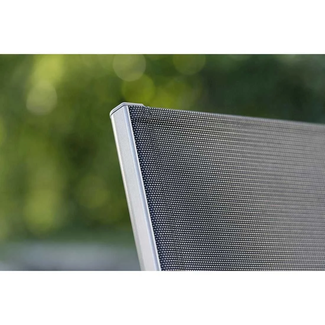 Stern Nils Balkonklappstuhl Aluminium/Textilene Graphit/Silbergrau 6 Stern Nils Balkonklappstuhl Aluminium/Textilene Graphit/Silbergrau – Bild 4