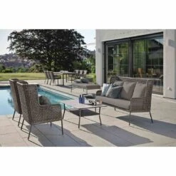 Stern Greta 3-Sitzersofa Aluminium/Rope Anthrazit/Platin/Seidengrau -Garten Und Außenbereich 1027469 5
