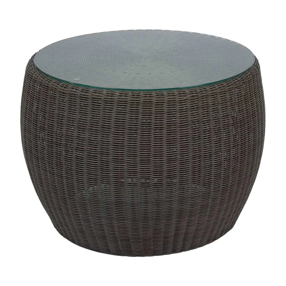 Stern Anny Loungetisch Geflecht/Glas 58x42 Cm Basaltgrau 3 Stern Anny Loungetisch Geflecht/Glas 58x42 Cm Basaltgrau