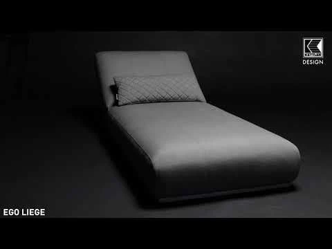 Kettler Ego Gartenliege 213x90x33cm Sunbrella Silber/Grau Meliert 4 Kettler Ego Gartenliege 213x90x33cm Sunbrella Silber/Grau Meliert – Bild 2