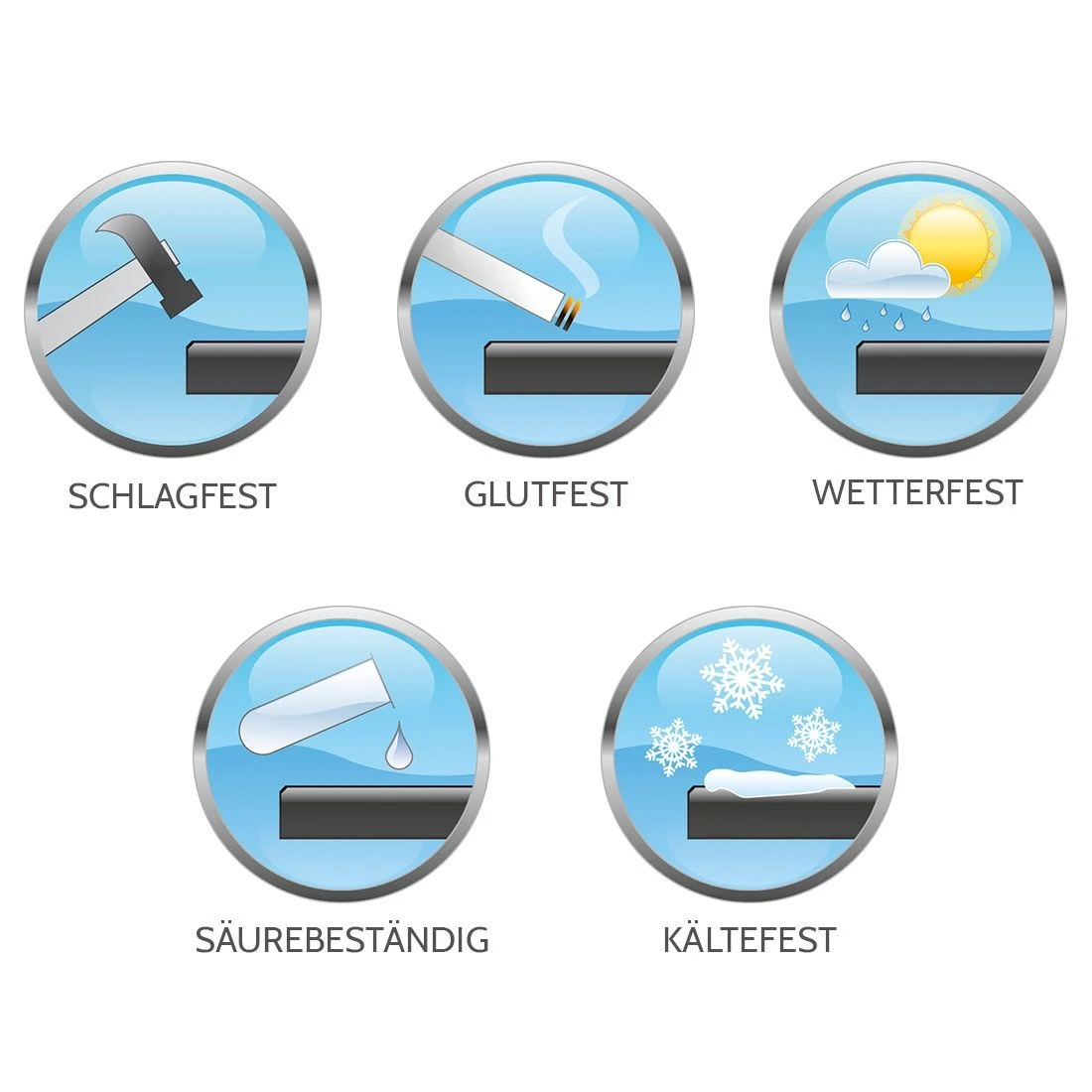 Sieger Gartentisch Aluminium/Vivodur Graphit/Schiefer Anthrazit 4 Sieger Gartentisch Aluminium/Vivodur Graphit/Schiefer Anthrazit – Bild 2