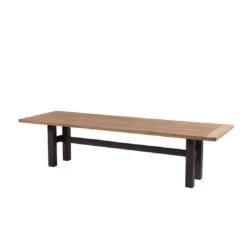 Hartman Sophie Yasmani Gartentisch 300x100 Cm Aluminium/Teak Recycelt Carbon Black/Vintage Brown
