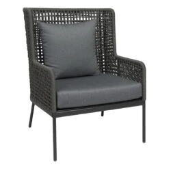 Stern Greta Loungeset 4-tlg. Aluminium/Rope Inklusive Kissen Anthrazit/Platin/Seidengrau -Garten Und Außenbereich 1094712 4