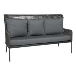 Stern Greta Loungeset 4-tlg. Aluminium/Rope Inklusive Kissen Anthrazit/Platin/Seidengrau -Garten Und Außenbereich 1094712 5