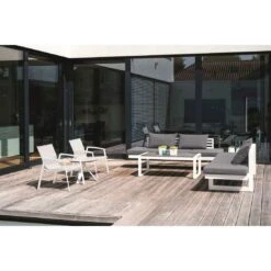 Stern New Top Loungesessel Aluminium/Textilene Weiß/Silber -Garten Und Außenbereich 1109287 2