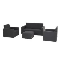 Siena Garden Delano Loungeset 4-tlg. Sunbrella Anthrazit -Garten Und Außenbereich 1119462 2