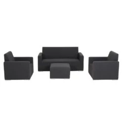 Siena Garden Delano Loungeset 4-tlg. Sunbrella Anthrazit -Garten Und Außenbereich 1119462 3