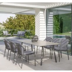 Stern Vanda Diningsessel Aluminium/Outdoorstoff Anthrazit/Seidengrau -Garten Und Außenbereich 1198387 6