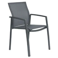 Stern Kari Stapelsessel Aluminium/Textilene Anthrazit/Karbon -Garten Und Außenbereich 1200972 3