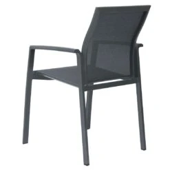 Stern Kari Stapelsessel Aluminium/Textilene Anthrazit/Karbon -Garten Und Außenbereich 1200972 5