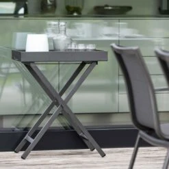 Stern Tabletttisch 60x40cm Aluminium Anthrazit -Garten Und Außenbereich 1201566 4