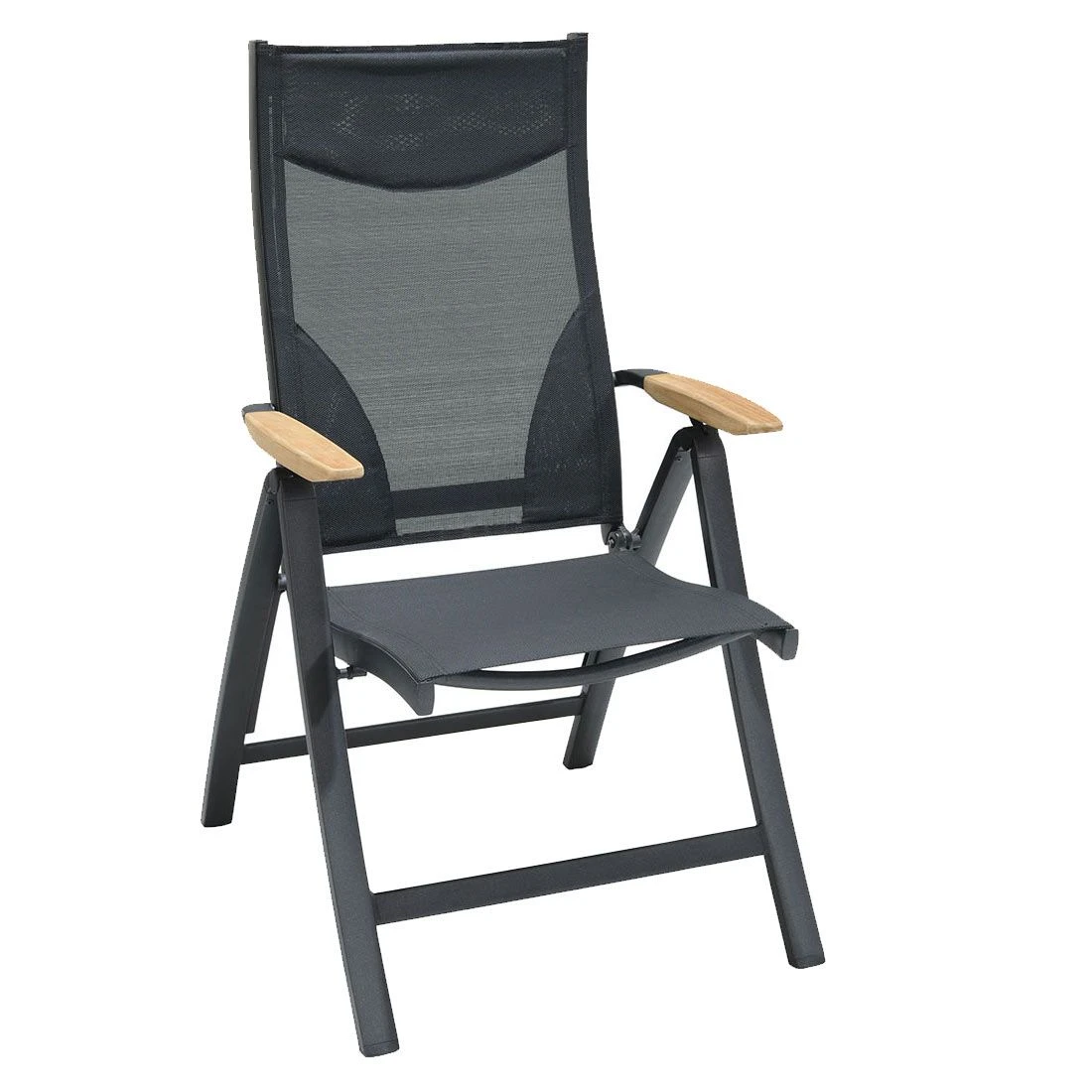 LifestyleGarden Pelen Klappsessel Aluminium/Textilene Batman Black 3 LifestyleGarden Pelen Klappsessel Aluminium/Textilene Batman Black