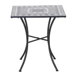 Siena Garden Como Mosaik Gartentisch 64x64x71cm Stahl/Keramik Schwarz Matt / Mosaikoptik -Garten Und Außenbereich 1204393 2