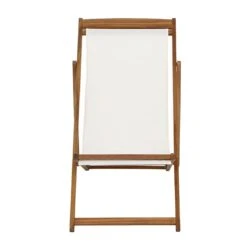 Siena Garden Aviro Liegestuhl Akazie/Polyester Natur/Ecru -Garten Und Außenbereich 1204448 2