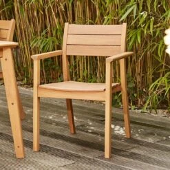 Siena Garden Narona Stapelsessel Eukalyptus Natur -Garten Und Außenbereich 1210949 7