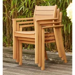 Siena Garden Narona Stapelsessel Eukalyptus Natur -Garten Und Außenbereich 1210949 8