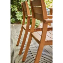 Siena Garden Narona Stapelsessel Eukalyptus Natur -Garten Und Außenbereich 1210949 9