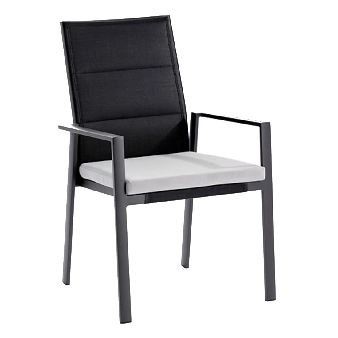 Niehoff Nancer Hochlehnersessel Aluminium/Batyline Anthrazit/Schwarz 3 Niehoff Nancer Hochlehnersessel Aluminium/Batyline Anthrazit/Schwarz