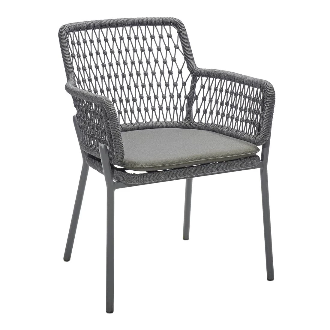 Musterring London Gartensessel Aluminium/Kordelflechtung Anthrazit/Grau 3 Musterring London Gartensessel Aluminium/Kordelflechtung Anthrazit/Grau