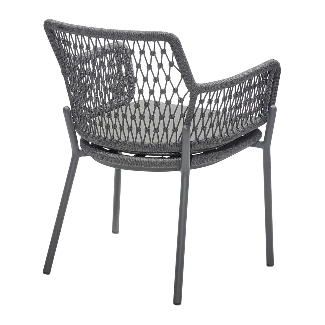 Musterring London Gartensessel Aluminium/Kordelflechtung Anthrazit/Grau 5 Musterring London Gartensessel Aluminium/Kordelflechtung Anthrazit/Grau – Bild 3