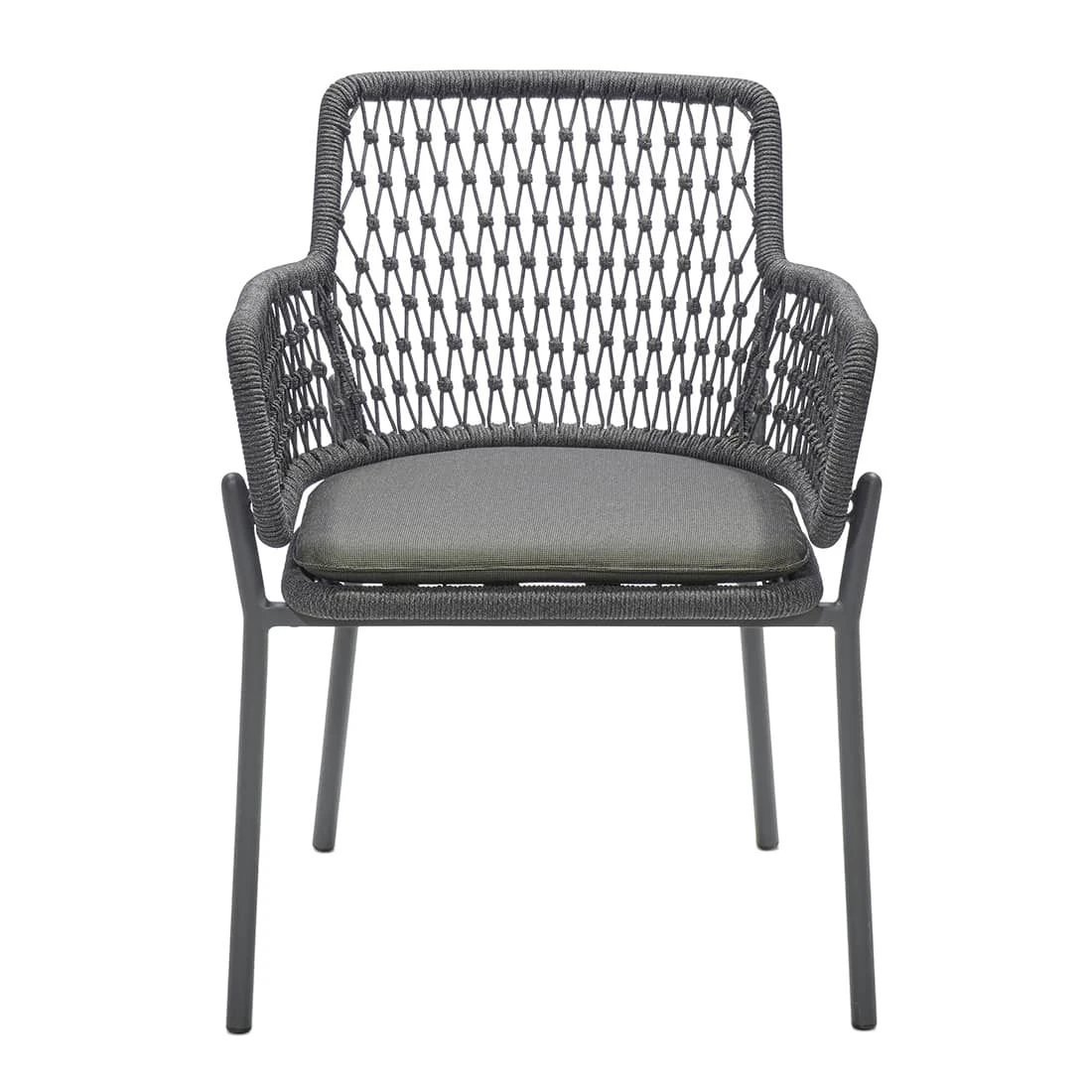 Musterring London Gartensessel Aluminium/Kordelflechtung Anthrazit/Grau 6 Musterring London Gartensessel Aluminium/Kordelflechtung Anthrazit/Grau – Bild 4