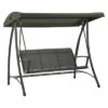 OUTLIV. Rubens Hollywoodschaukel Stahl/Textilene Carbon Black/Moosgrün -Garten Und Außenbereich 1247205 1