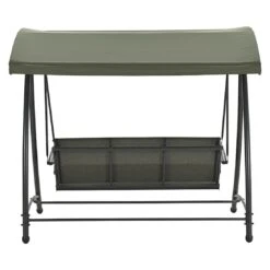 OUTLIV. Rubens Hollywoodschaukel Stahl/Textilene Carbon Black/Moosgrün -Garten Und Außenbereich 1247205 5