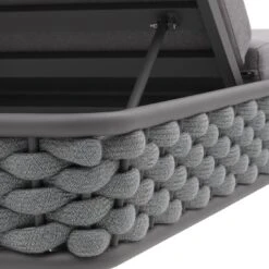 OUTLIV. Leon Gartenliege Aluminium/Rope/Acryl Anthrazit/Anthrazit-Blau-Meliert -Garten Und Außenbereich 1248448 8