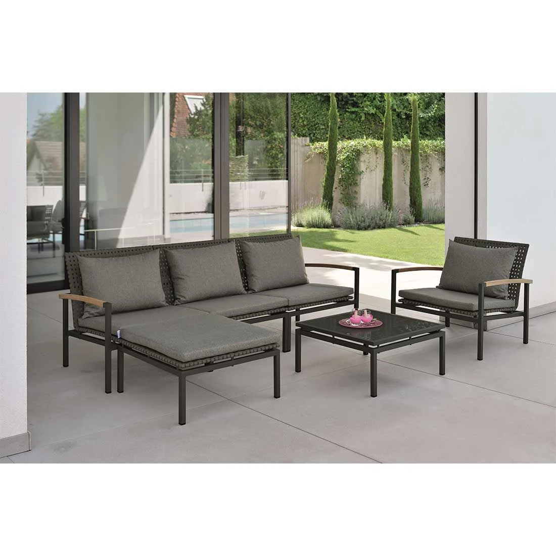 Stern Lucy Hocker Aluminium/Gurtbespannung Anthrazit/Platin 5 Stern Lucy Hocker Aluminium/Gurtbespannung Anthrazit/Platin – Bild 3