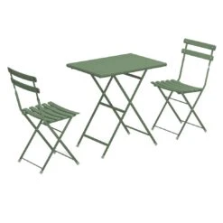 Emu Arc En Ciel Gartenmöbel-Set 3-tlg. Stahl Militärgrün