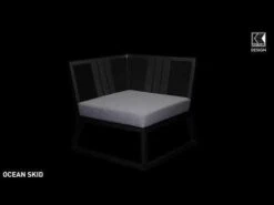 Kettler Ocean Skid Dininglounge 9-tlg. Aluminium/Olefin Anthrazit/Hellgrau Meliert -Garten Und Außenbereich 1309916 v 1697