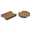 Zebra Carry Tablett Set 2-tlg. Aluminium/Teak Graphit/Teak