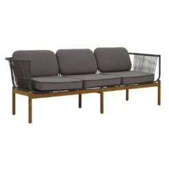 Zebra Pollux Loungeset 3-tlg. Teak/Rope Teak/Brown Brushed -Garten Und Außenbereich 1321455 3