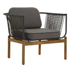 Zebra Pollux Loungeset 3-tlg. Teak/Rope Teak/Brown Brushed -Garten Und Außenbereich 1321455 4