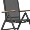 OUTLIV. Kobe Klappsessel Aluminium/Textilene Anthrazit -Garten Und Außenbereich 1340793 v 2550