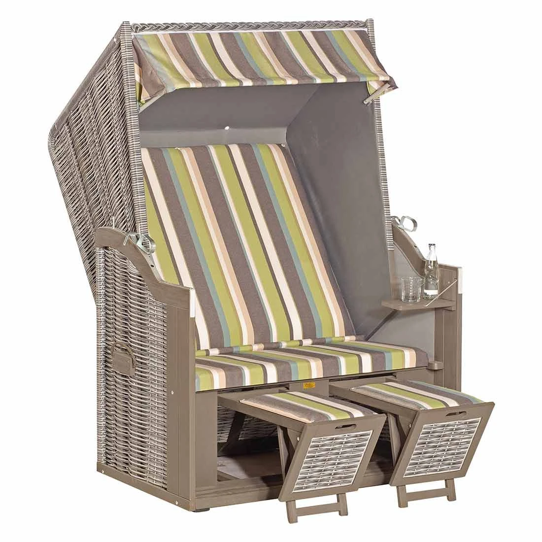 Sunny Smart Rustikal 30 Z Strandkorb Pinie/Geflecht Onix 3 Sunny Smart Rustikal 30 Z Strandkorb Pinie/Geflecht Onix