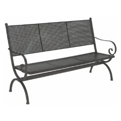 MBM Romeo Gartenbank 171cm Schmiedeeisen Marone