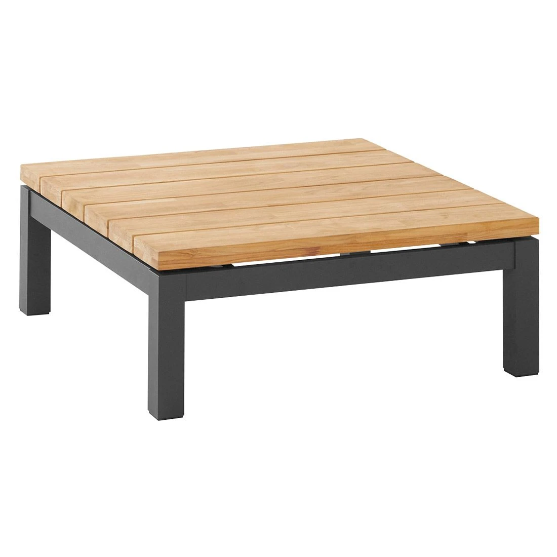 4Seasons Capitol Loungetisch 90x90x35cm Aluminium/Teak Anthrazit/Natur 3 4Seasons Capitol Loungetisch 90x90x35cm Aluminium/Teak Anthrazit/Natur