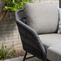 4Seasons Marbella Gartenliege Rope Anthrazit/Hellgrau -Garten Und Außenbereich 4seasons marbella loungeliege rope 1444853 7