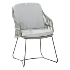 Titelseite 26 4Seasons Sempre Gartensessel Edelstahl/Rope Inkl. Kissen Anthrazit/Silbergrau