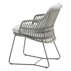 4Seasons Sempre Gartensessel Edelstahl/Rope Inkl. Kissen Anthrazit/Silbergrau -Garten Und Außenbereich 4seasons sempre diningsessel edelstahl rope inkl kissen 1355984 3