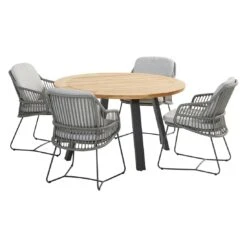 4Seasons Sempre Gartensessel Edelstahl/Rope Inkl. Kissen Anthrazit/Silbergrau -Garten Und Außenbereich 4seasons sempre diningsessel edelstahl rope inkl kissen 1355984 5