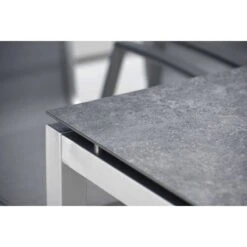 Stern Tischgestell 160x90 Cm Aluminium Graphit -Garten Und Außenbereich 543348 12