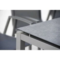 Stern Tischgestell 160x90 Cm Aluminium Graphit -Garten Und Außenbereich 543348 13