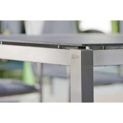 Stern Gartentisch-Gestell 200x100cm Edelstahl Vierkantrohr -Garten Und Außenbereich 543414 9