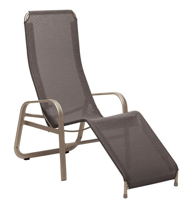 Karasek Florida Gesundliege Aluminium/Textilene Champagner/Taupe 3 Karasek Florida Gesundliege Aluminium/Textilene Champagner/Taupe